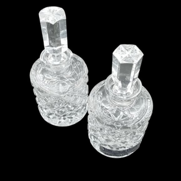 Pair Villeroy & Boch Crystal Scent Bottles - Picture 3 of 6